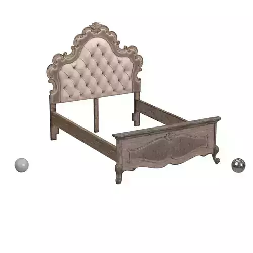 Hooker Furniture Chatelet Upholstered King Panel Bed in Beige