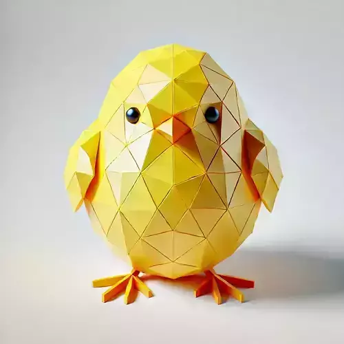 Low-Poly Easter Chick