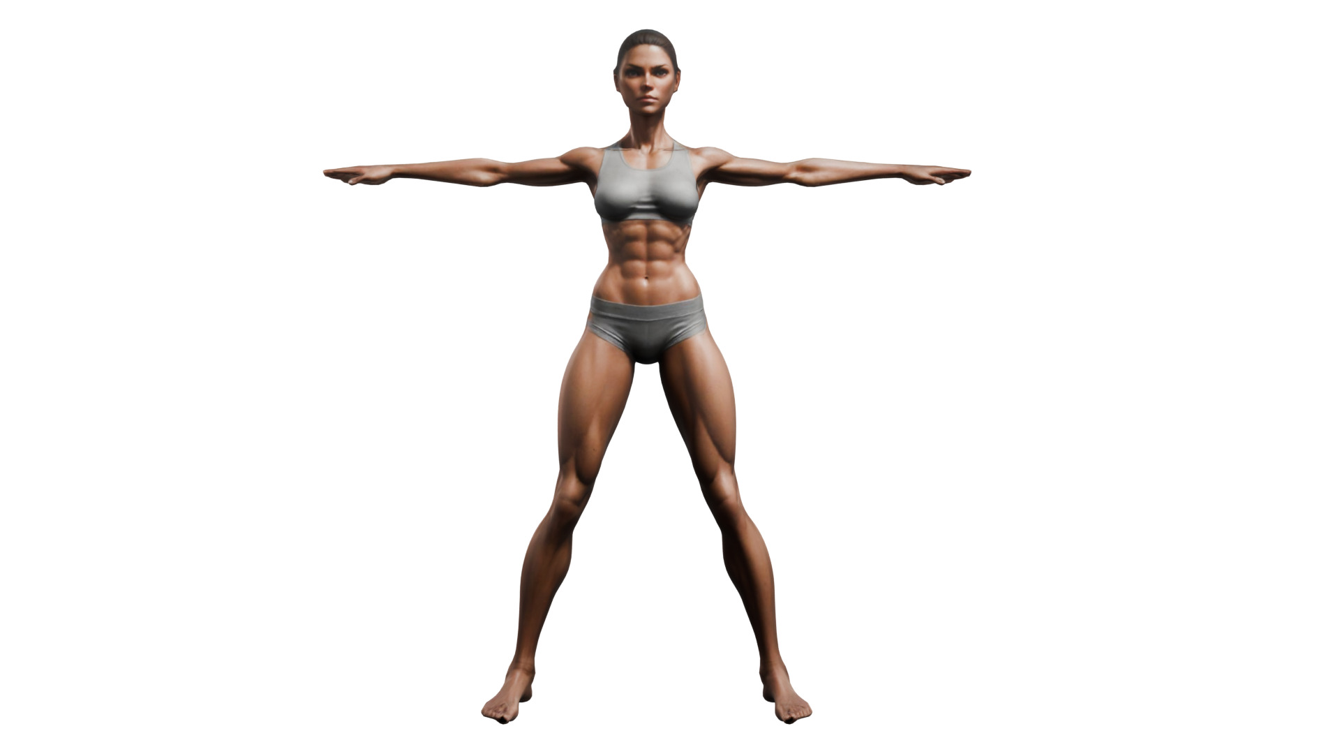 Diverse 3D Body Collection Female Robot Cartoon Kid  More Low-poly 3D model_5