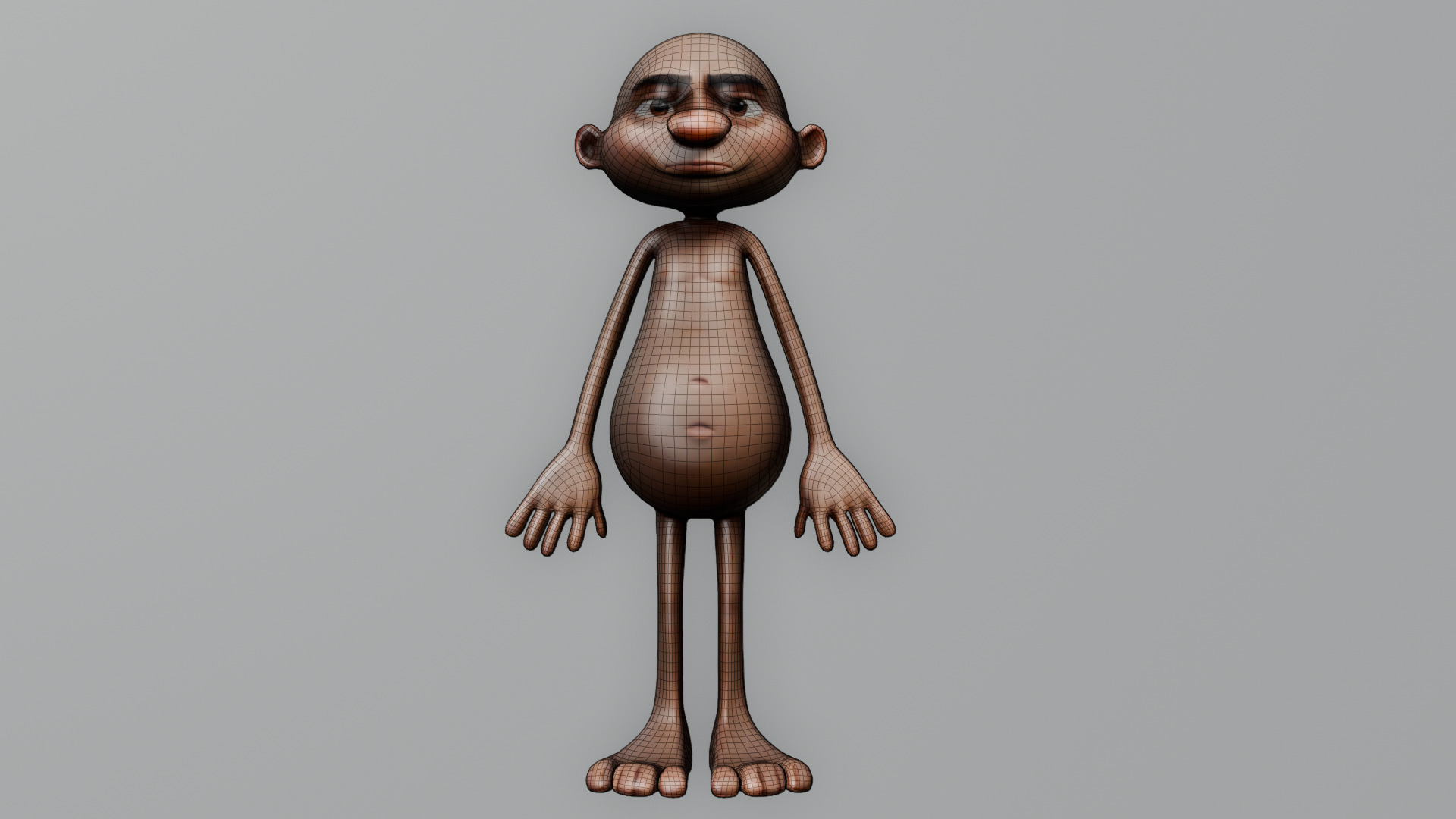 Diverse 3D Body Collection Female Robot Cartoon Kid  More Low-poly 3D model_8