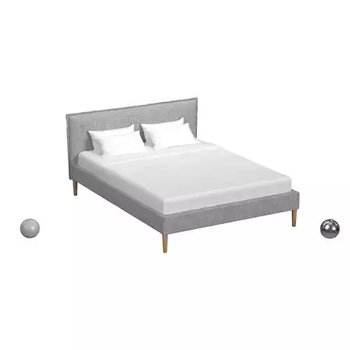 Lane Linen Pumice Low-Profile Bed