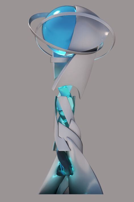 Sci-fi Tower Low-poly 3D model_7