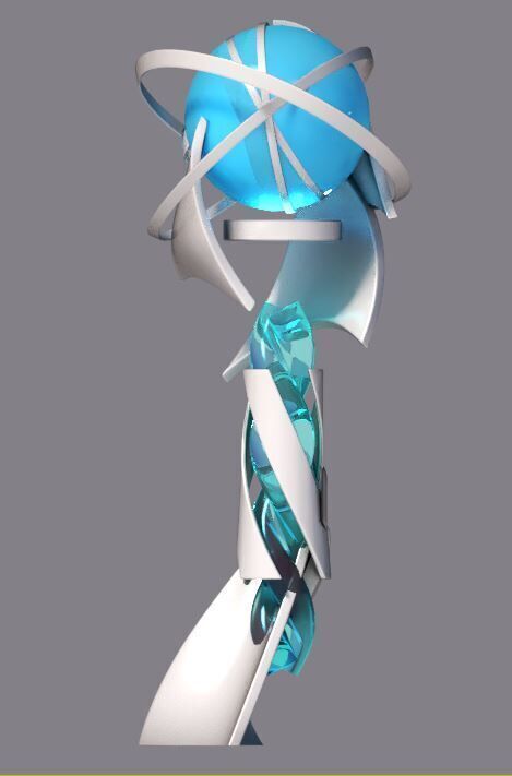 Sci-fi Tower Low-poly 3D model_6