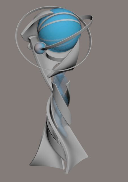 Sci-fi Tower Low-poly 3D model_10