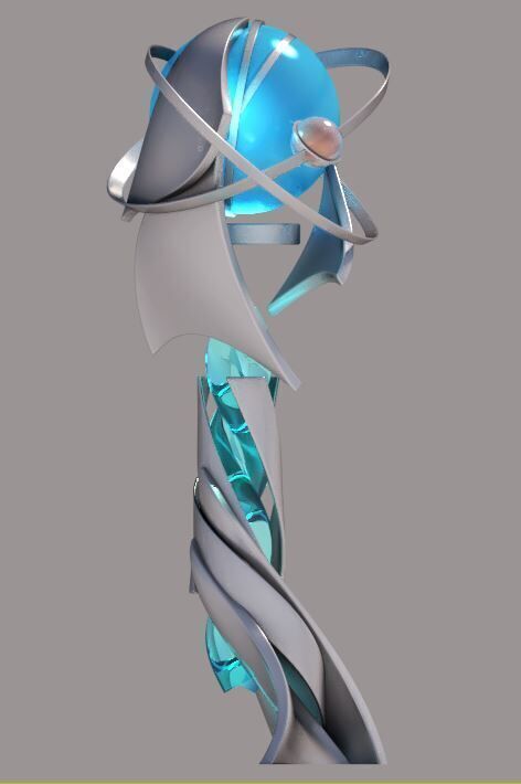 Sci-fi Tower Low-poly 3D model_8