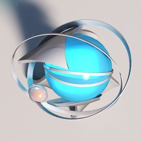 Sci-fi Tower Low-poly 3D model_9