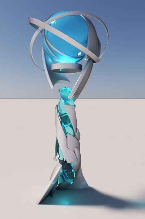 Sci-fi Tower Low-poly 3D model_4