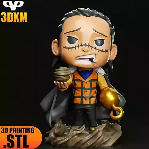 Crocodile Chibi STL for 3D Printing 3DXM ChibiSTL