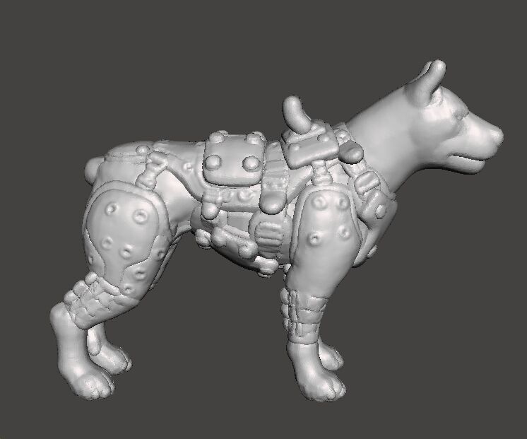 KAMPFHUND 1961 MINIATURE MODEL FIGURE FOR SCIFI GAMES RPG DND 3D print model_4