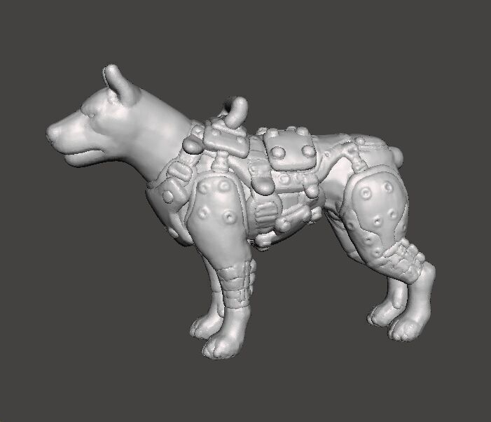 KAMPFHUND 1961 MINIATURE MODEL FIGURE FOR SCIFI GAMES RPG DND 3D print model_3