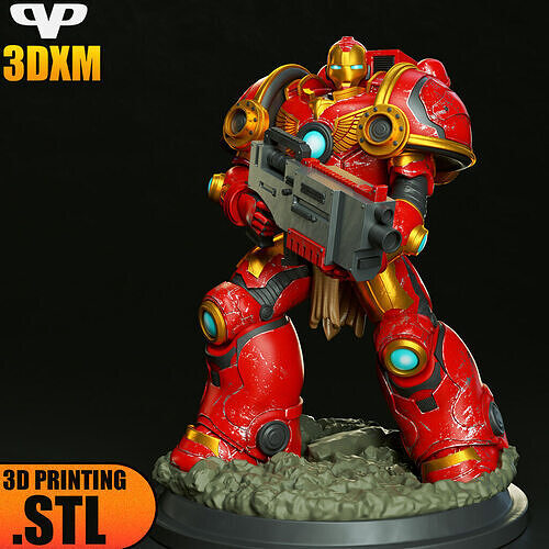  Iron-Man STL for 3D Printing 3DXM ChibiSTL