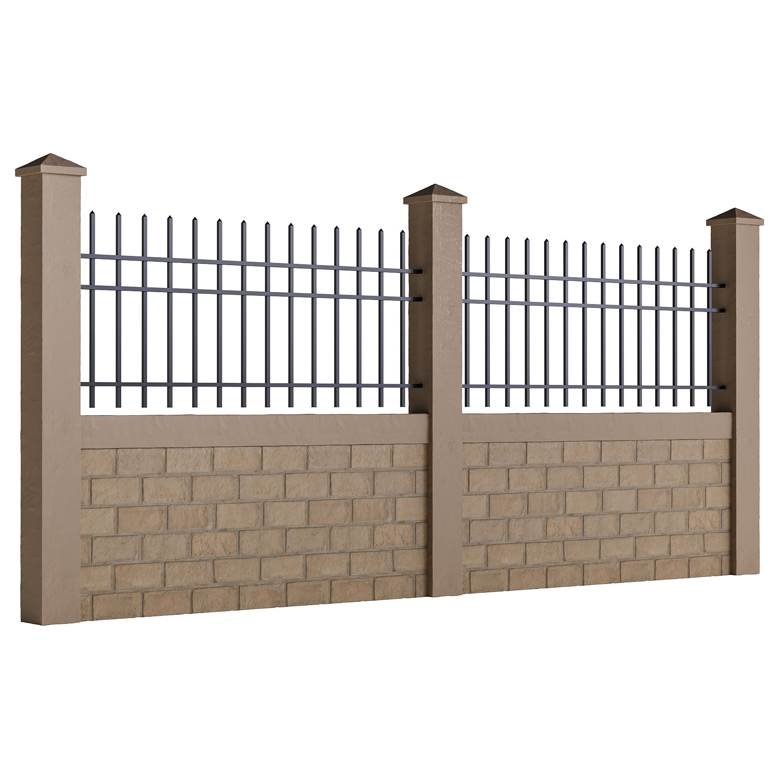 Fencing 48 3D model_4