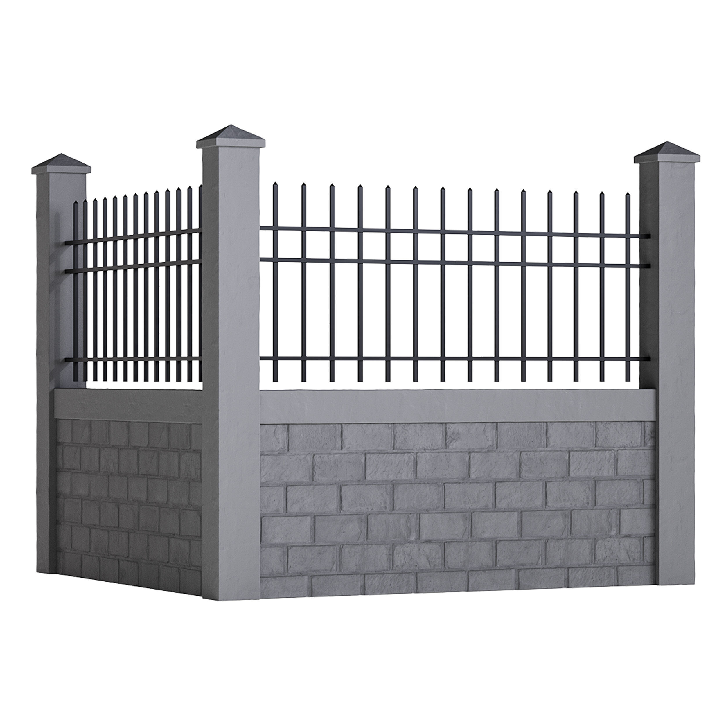 Fencing 48 3D model_8