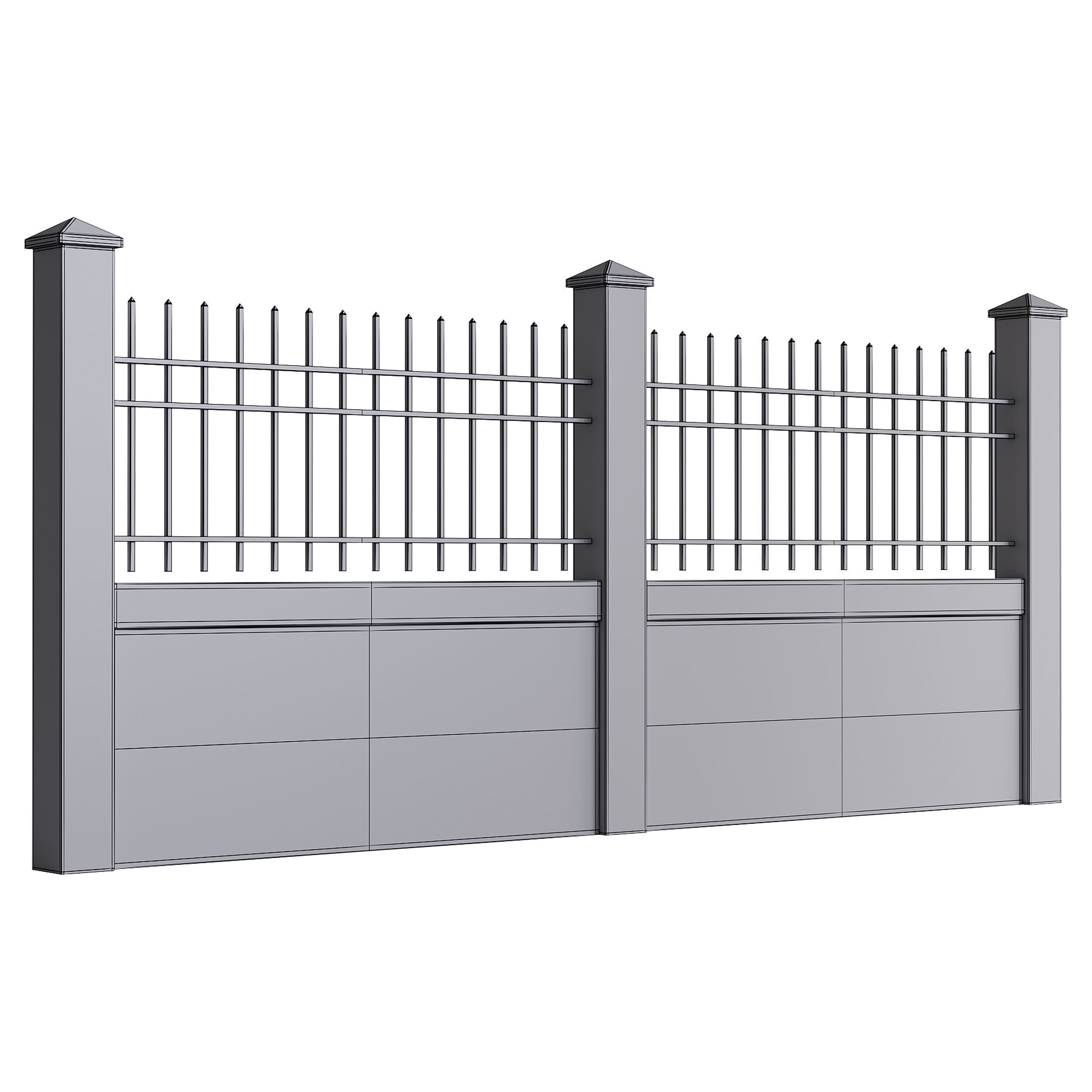 Fencing 48 3D model_14