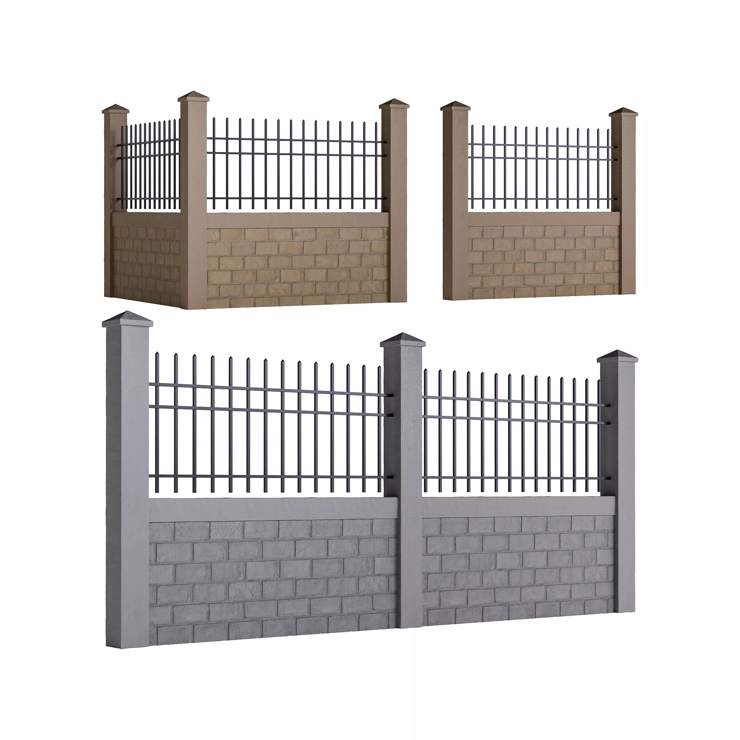 Fencing 48 3D model_0