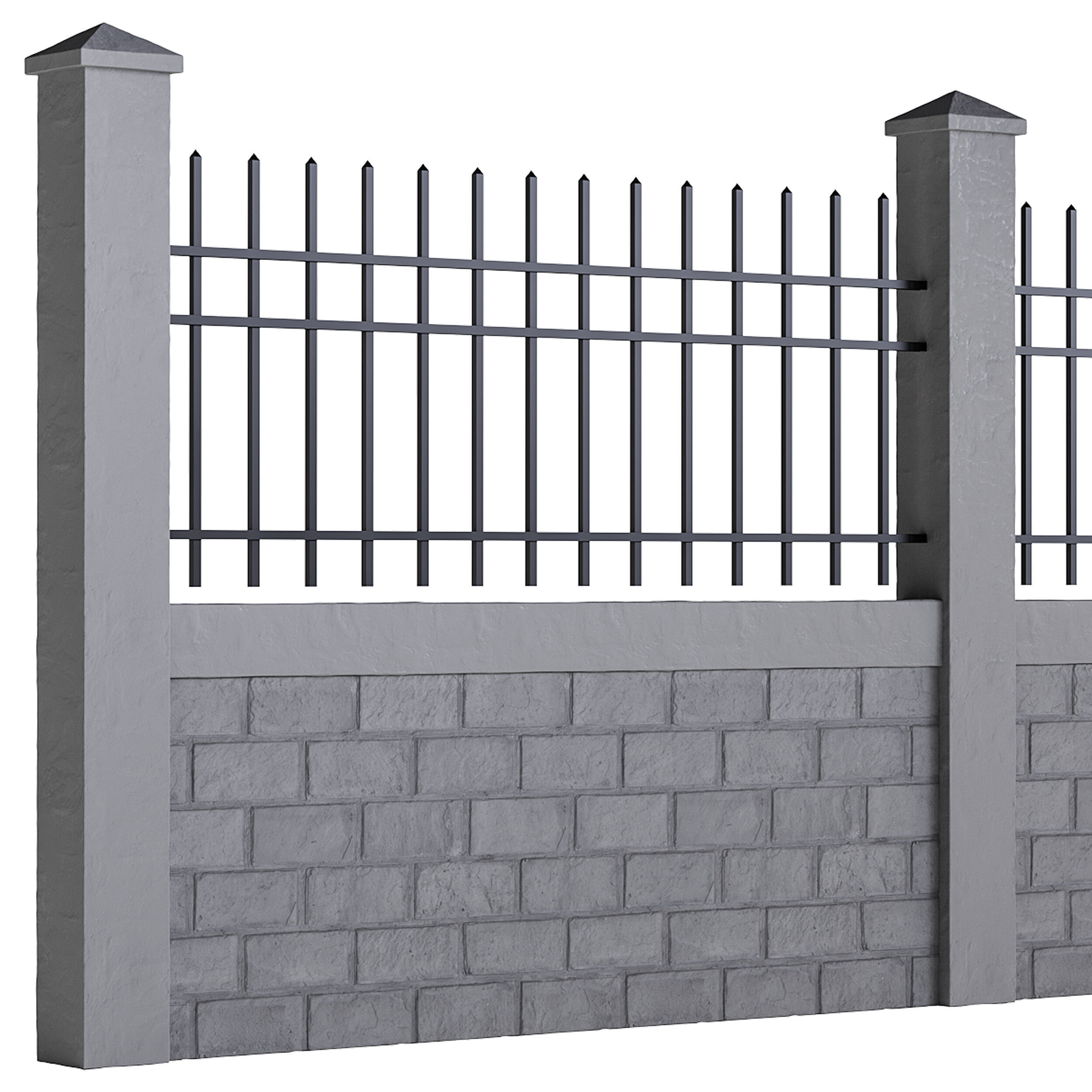Fencing 48 3D model_9