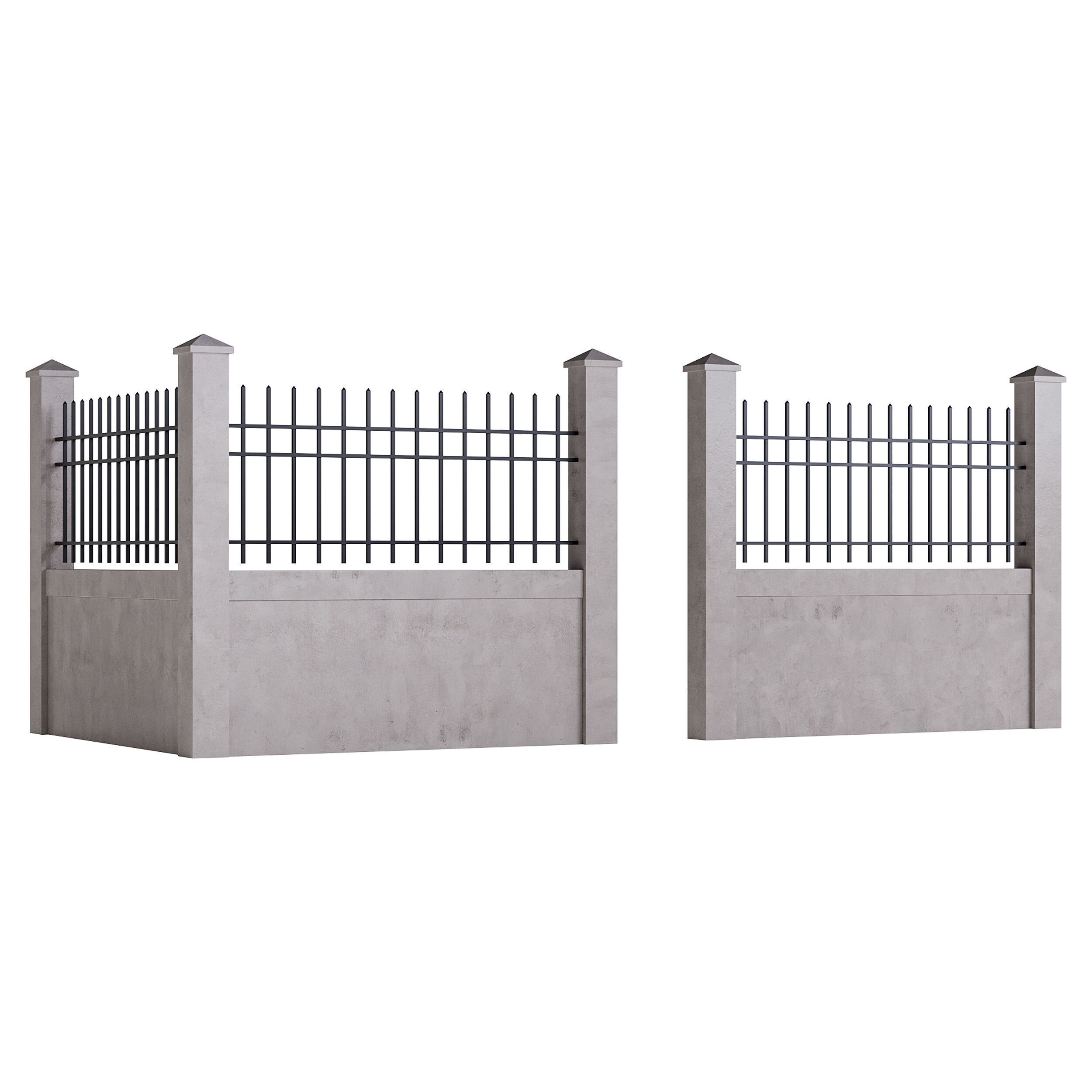 Fencing 48 3D model_2