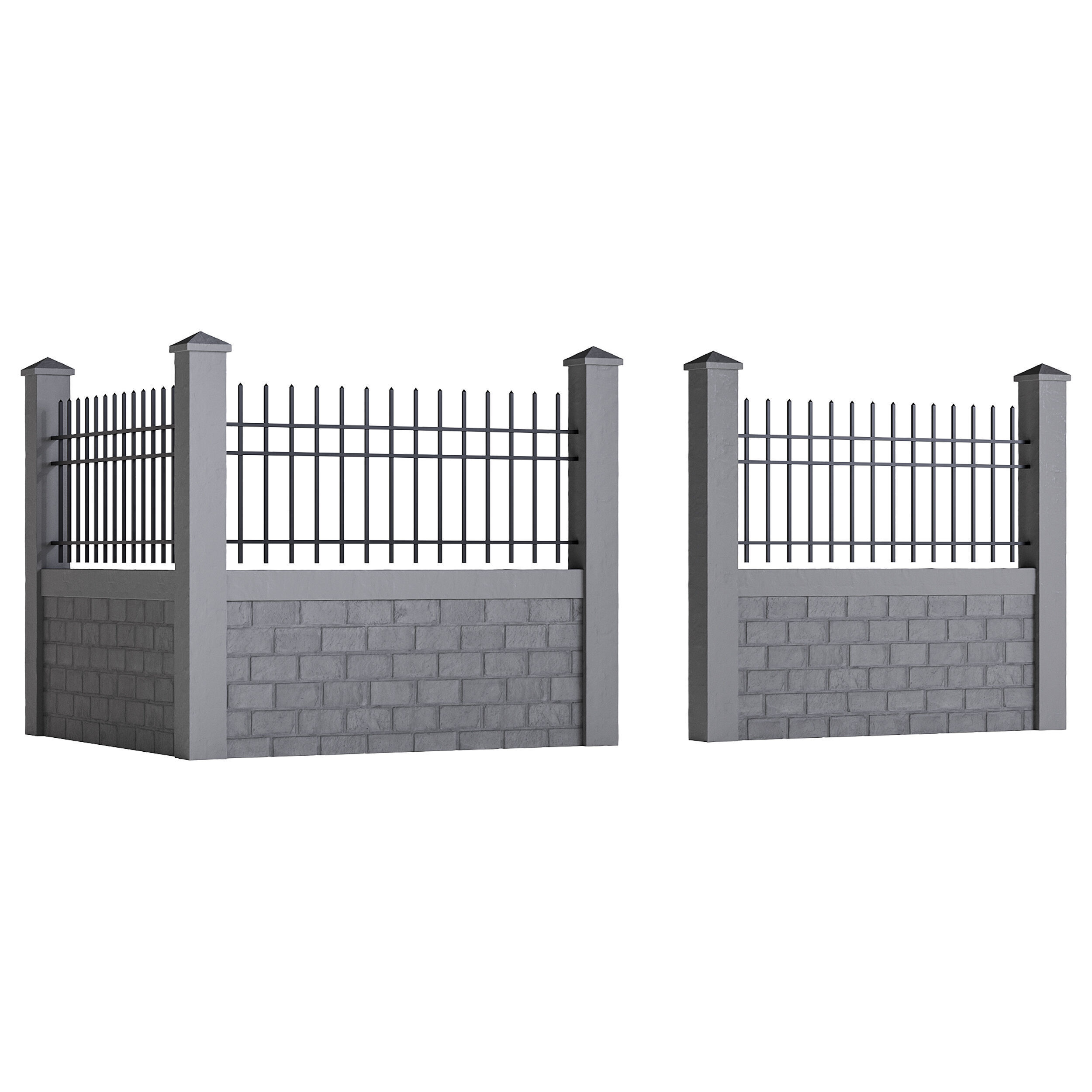 Fencing 48 3D model_1