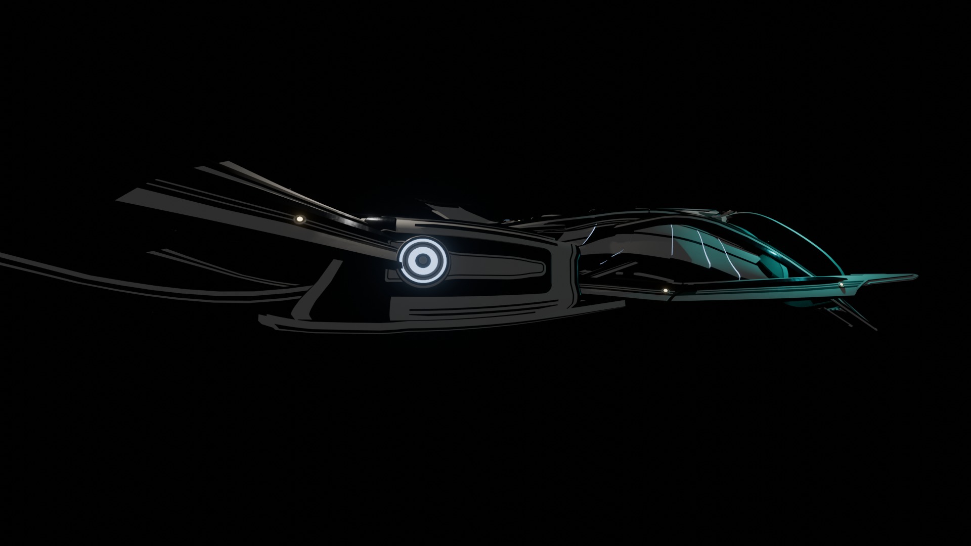 3D Spacecraft High-Quality made in blender 3D model 3D Model Collection_20