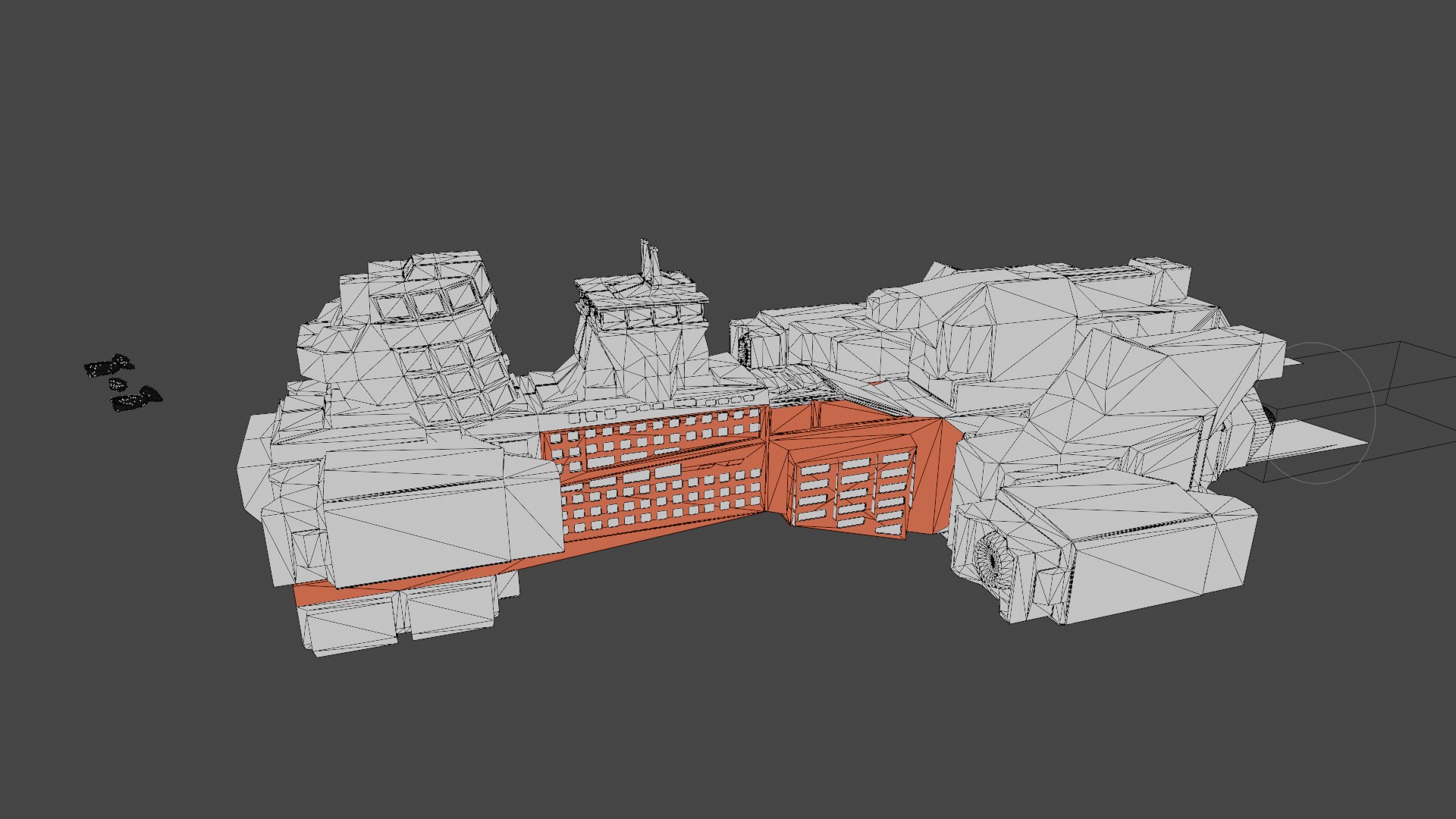 3D Spacecraft High-Quality made in blender 3D model 3D Model Collection_5