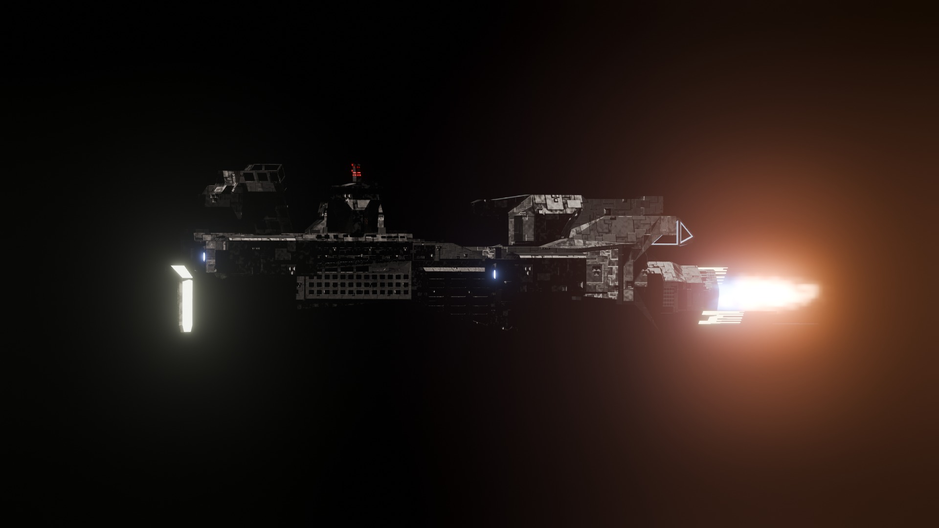 3D Spacecraft High-Quality made in blender 3D model 3D Model Collection_12