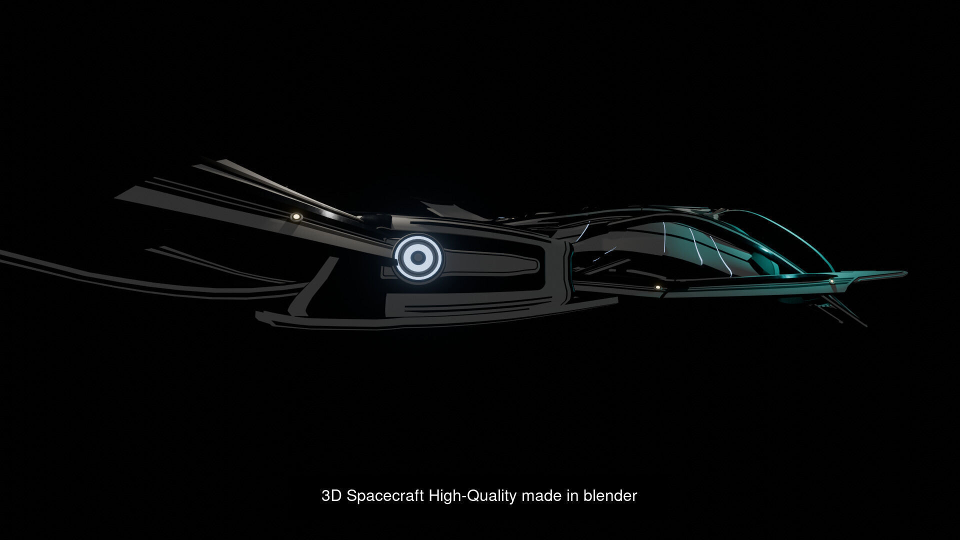 3D Spacecraft High-Quality made in blender 3D model 3D Model Collection_3