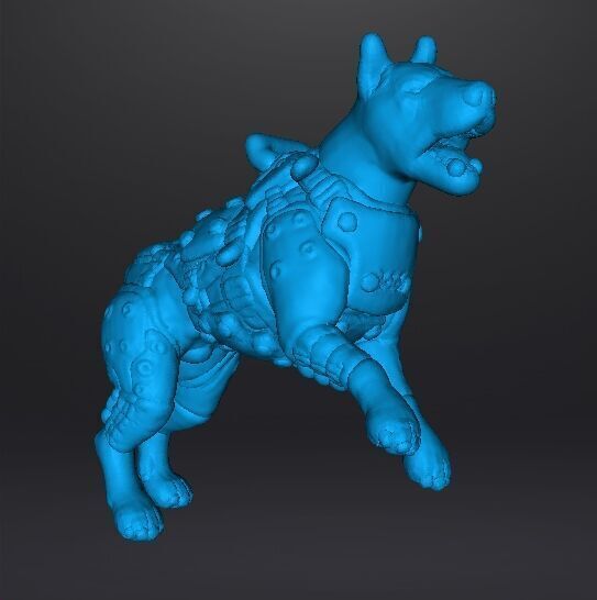 KAMPFHUND 1961 ATTACKING MINIATURE MODEL FIGURE FOR SCIFI RPG WH 3D print model_10