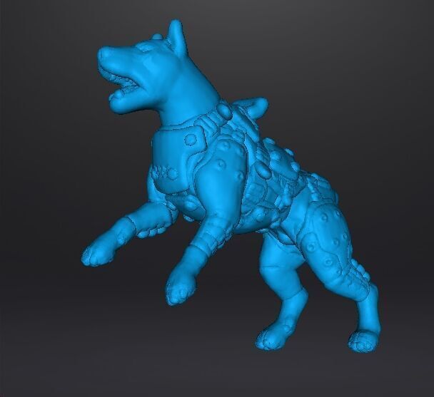 KAMPFHUND 1961 ATTACKING MINIATURE MODEL FIGURE FOR SCIFI RPG WH 3D print model_11