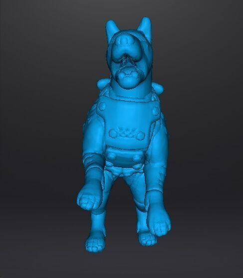 KAMPFHUND 1961 ATTACKING MINIATURE MODEL FIGURE FOR SCIFI RPG WH 3D print model_8