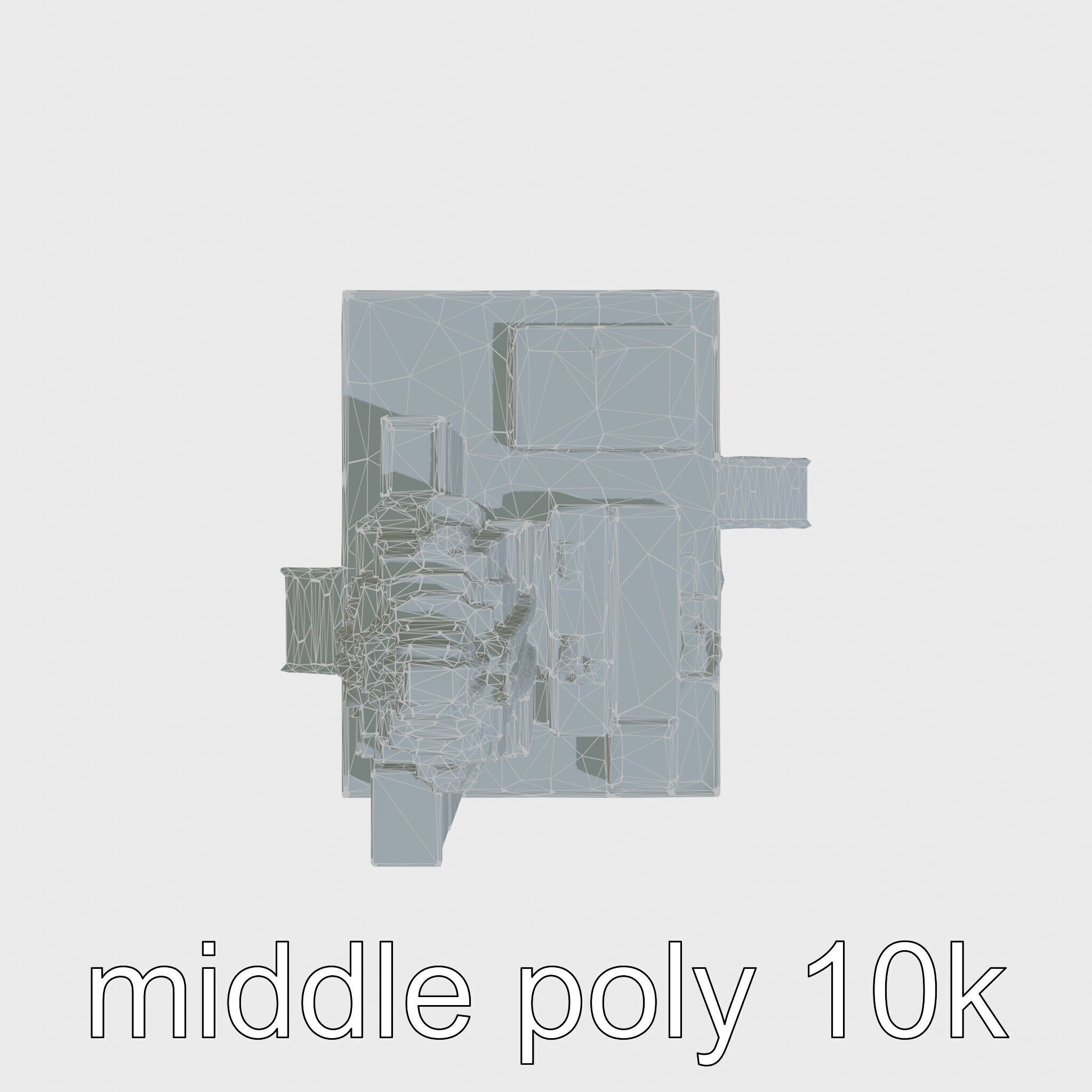 Futuristic Skyscraper Architecture Model Low-poly 3D model_17