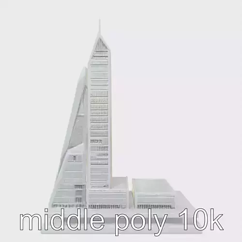 Futuristic Skyscraper Architectural Model