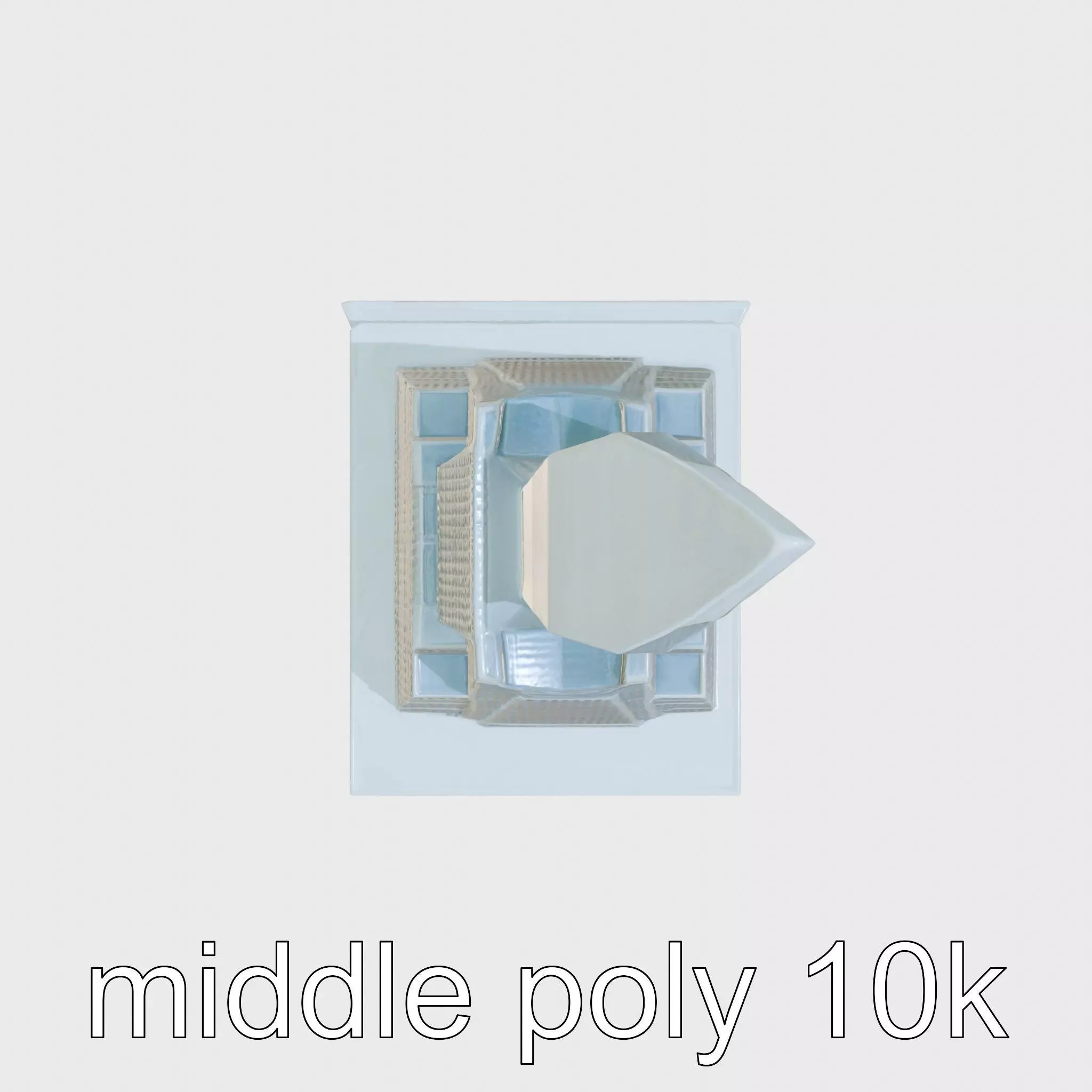 Futuristic Skyscraper Architectural Model Low-poly 3D model_0