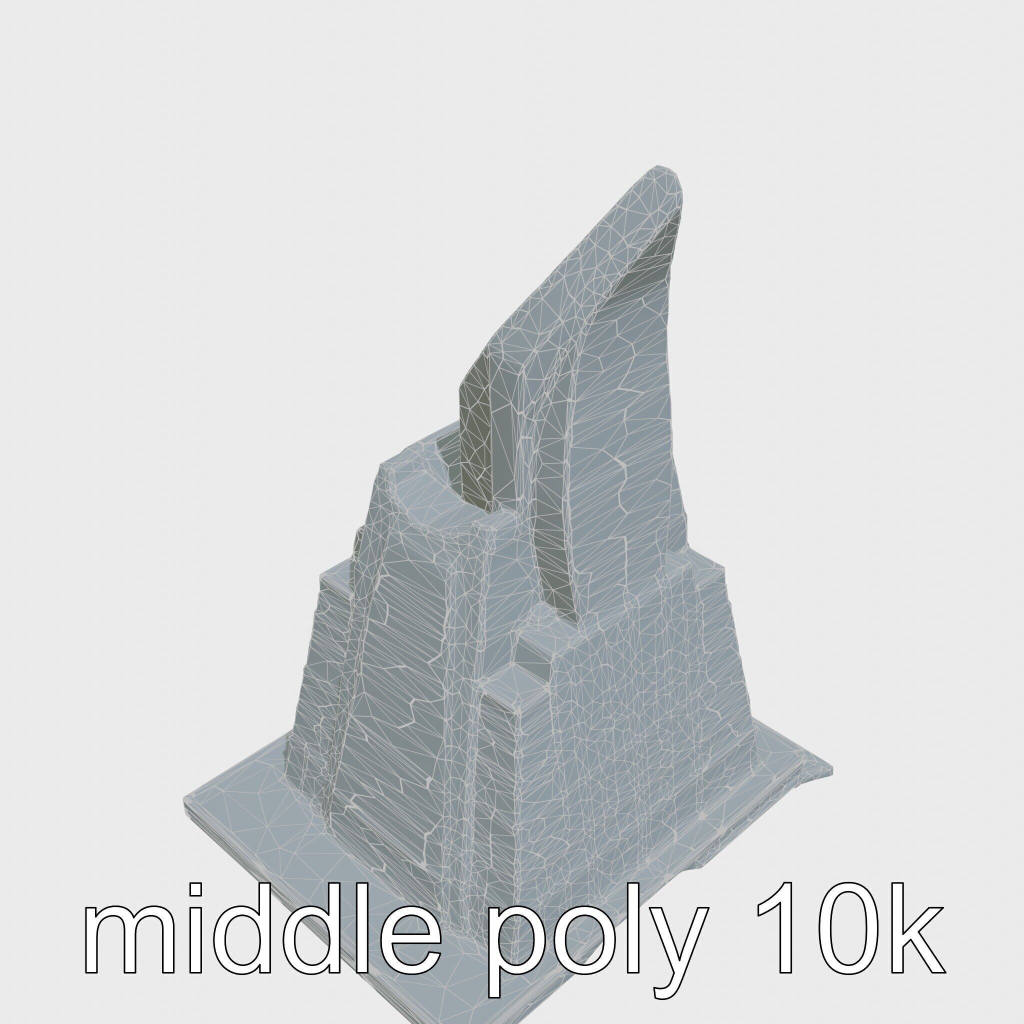 Futuristic Skyscraper Architectural Model Low-poly 3D model_14