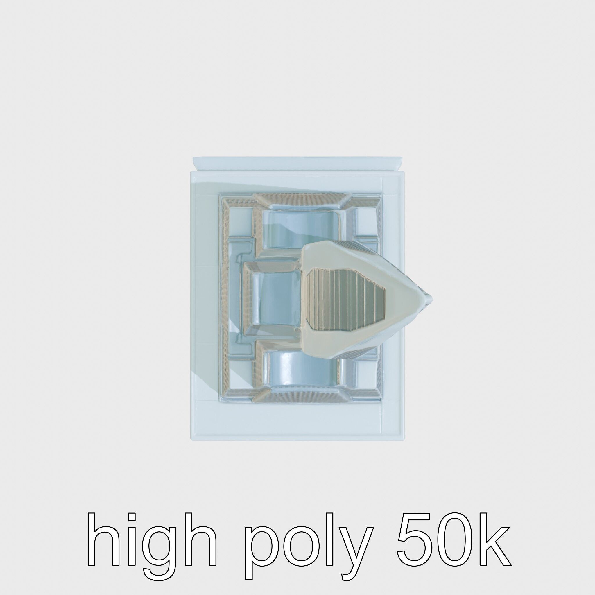 Futuristic Skyscraper Architectural Model Low-poly 3D model_19