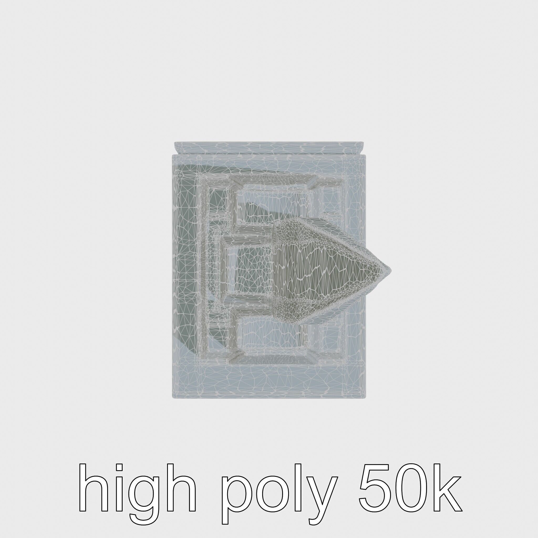 Futuristic Skyscraper Architectural Model Low-poly 3D model_23