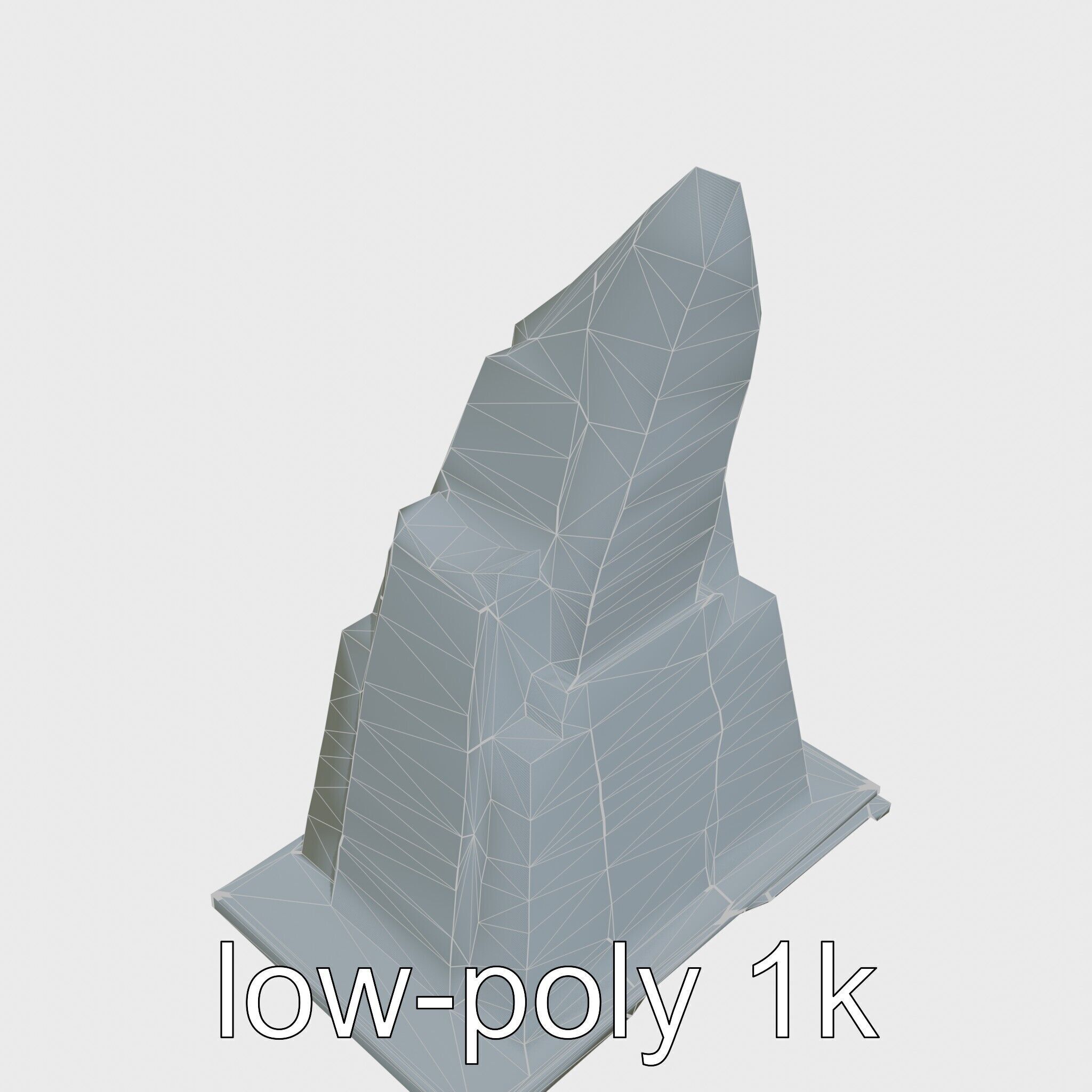 Futuristic Skyscraper Architectural Model Low-poly 3D model_21