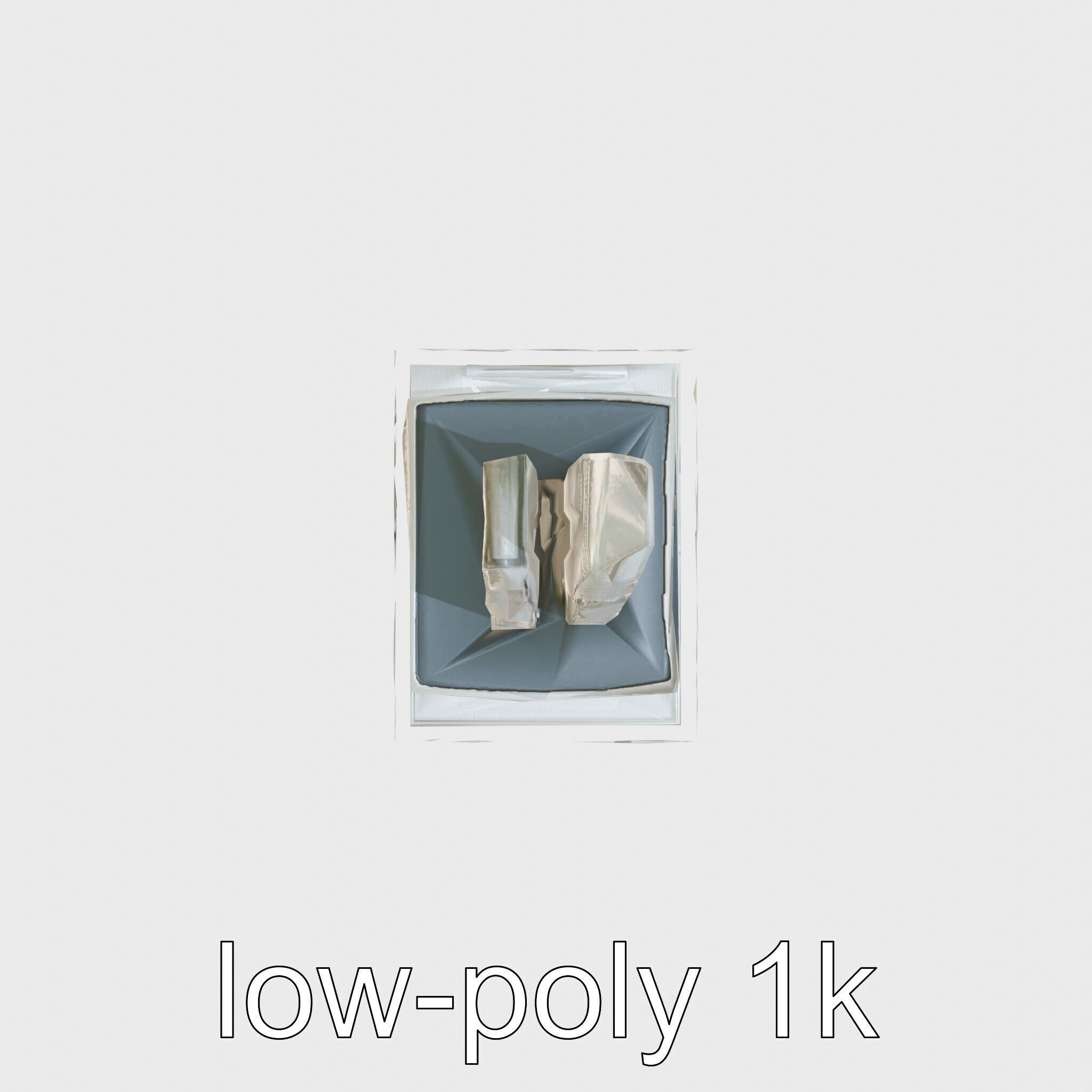 Futuristic Skyscraper Architectural Tower Low-poly 3D model_12