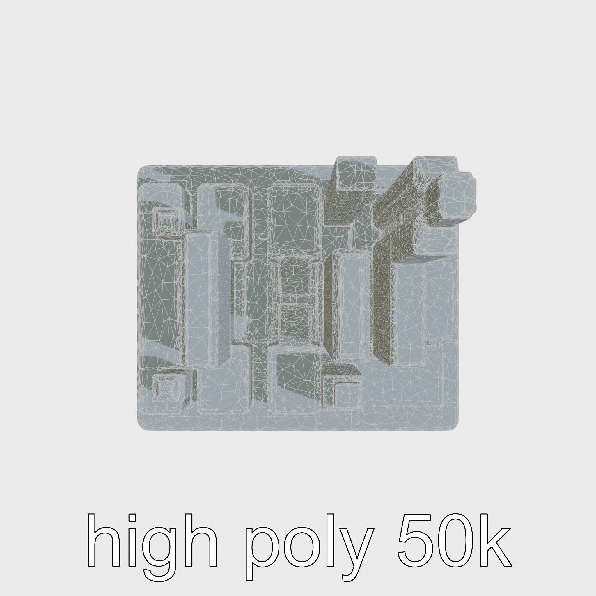 Futuristic Skyscraper Architectural Model Low-poly 3D model_21