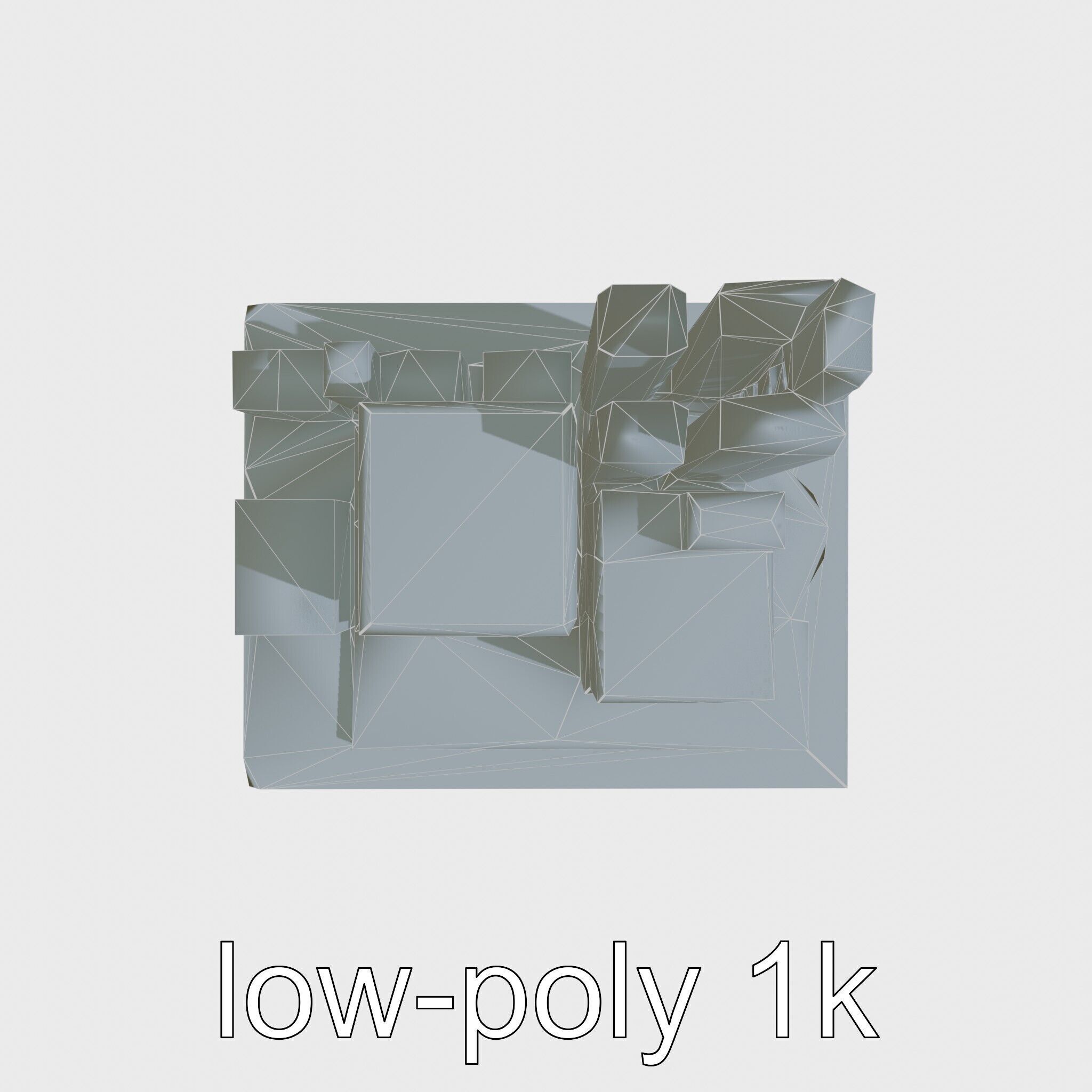 Futuristic Skyscraper Architectural Model Low-poly 3D model_13