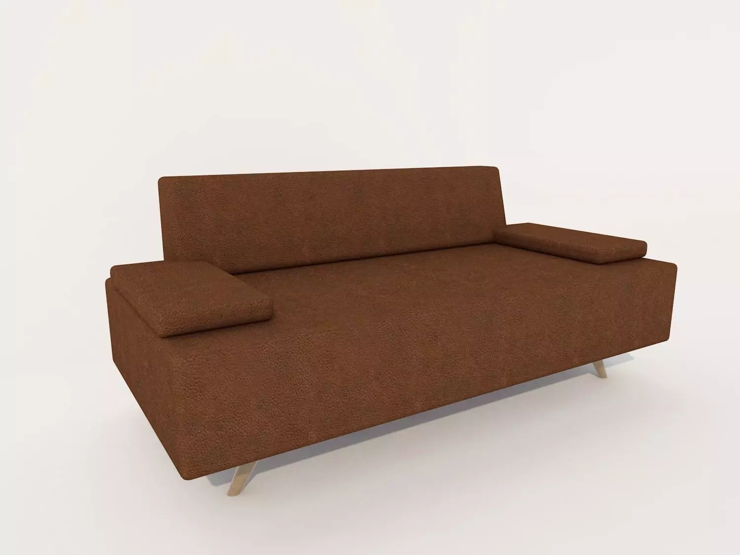 Modern Minimalist Sofa 3D Model Upholstered Couch Low Poly 3D model