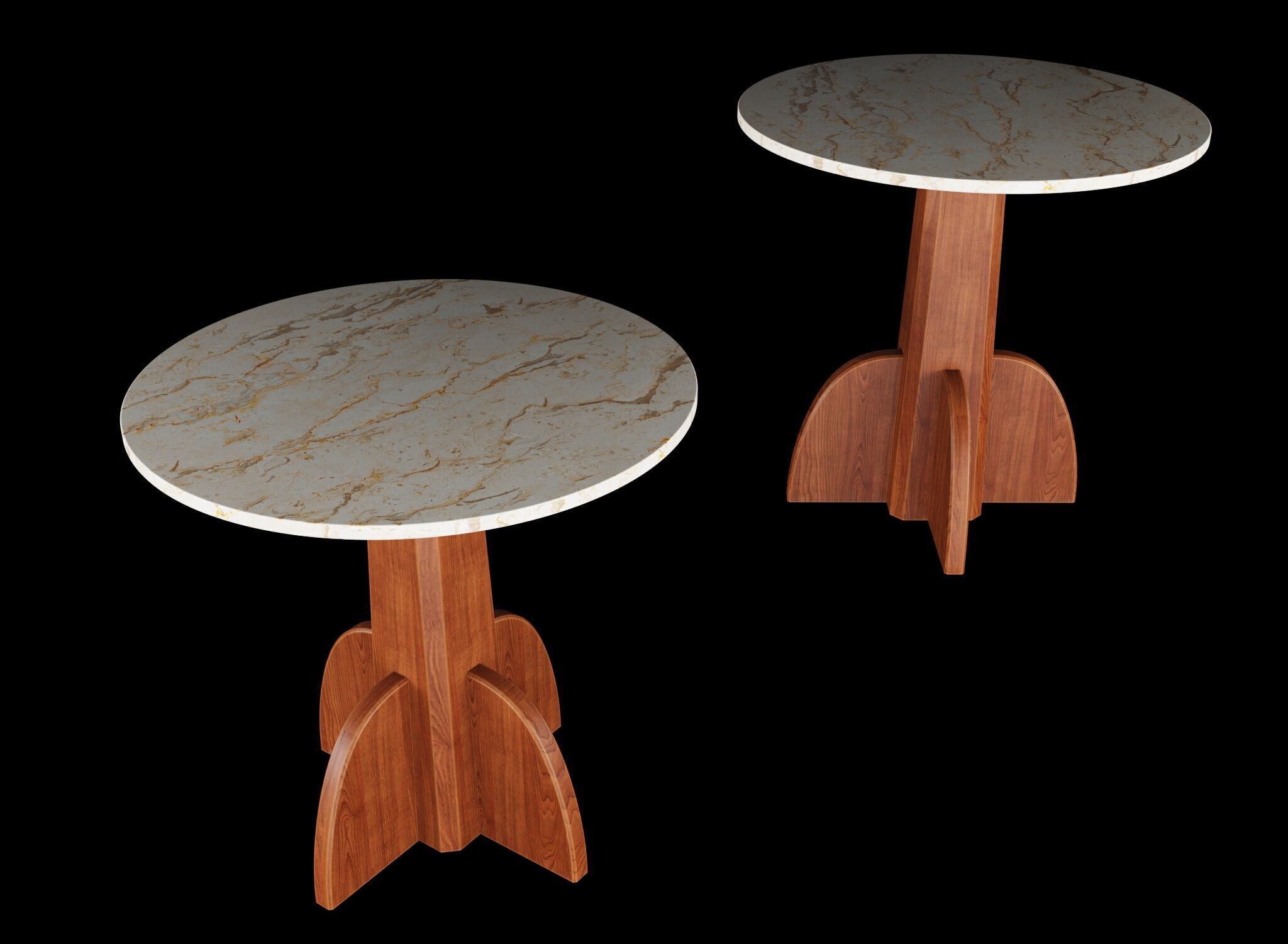 Axel Einar Hjorth table  Low-poly 3D model_1