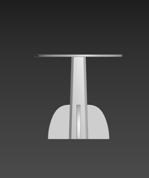 Axel Einar Hjorth table  Low-poly 3D model_8