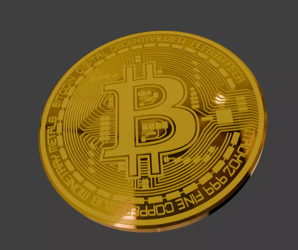 Bitcoin 3D print model
