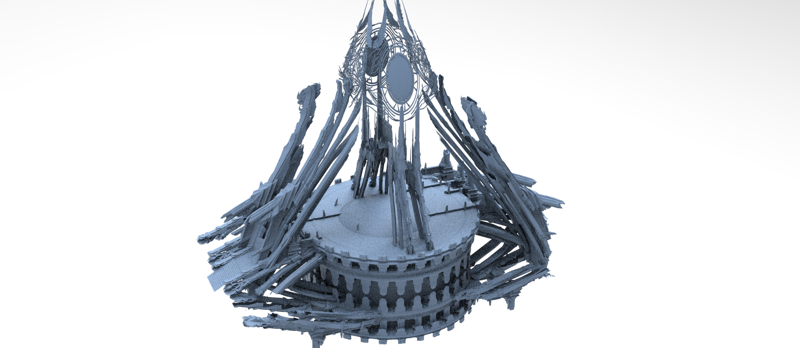 Island of Atlas Grand Tower pyramid 2 3D model_1