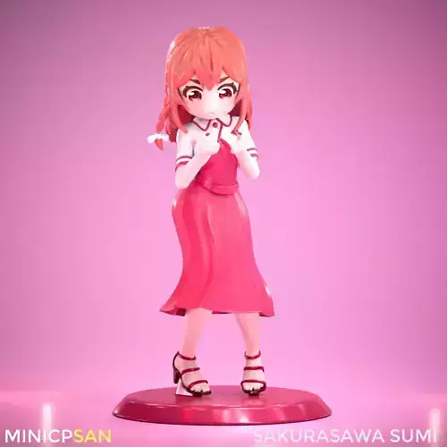 Sakurawasa Sumi - Cute Pink Dress Outfit - Rent-A-Girlfriend 3D print model