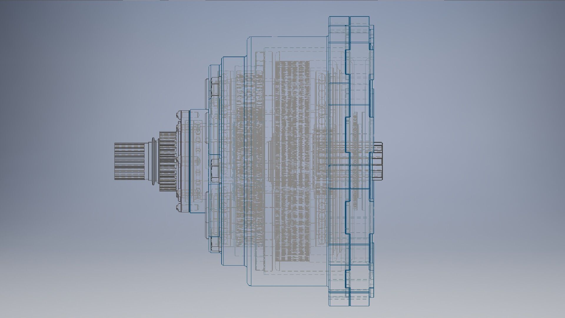 two step planetary gearbox 3d model 3D model_11