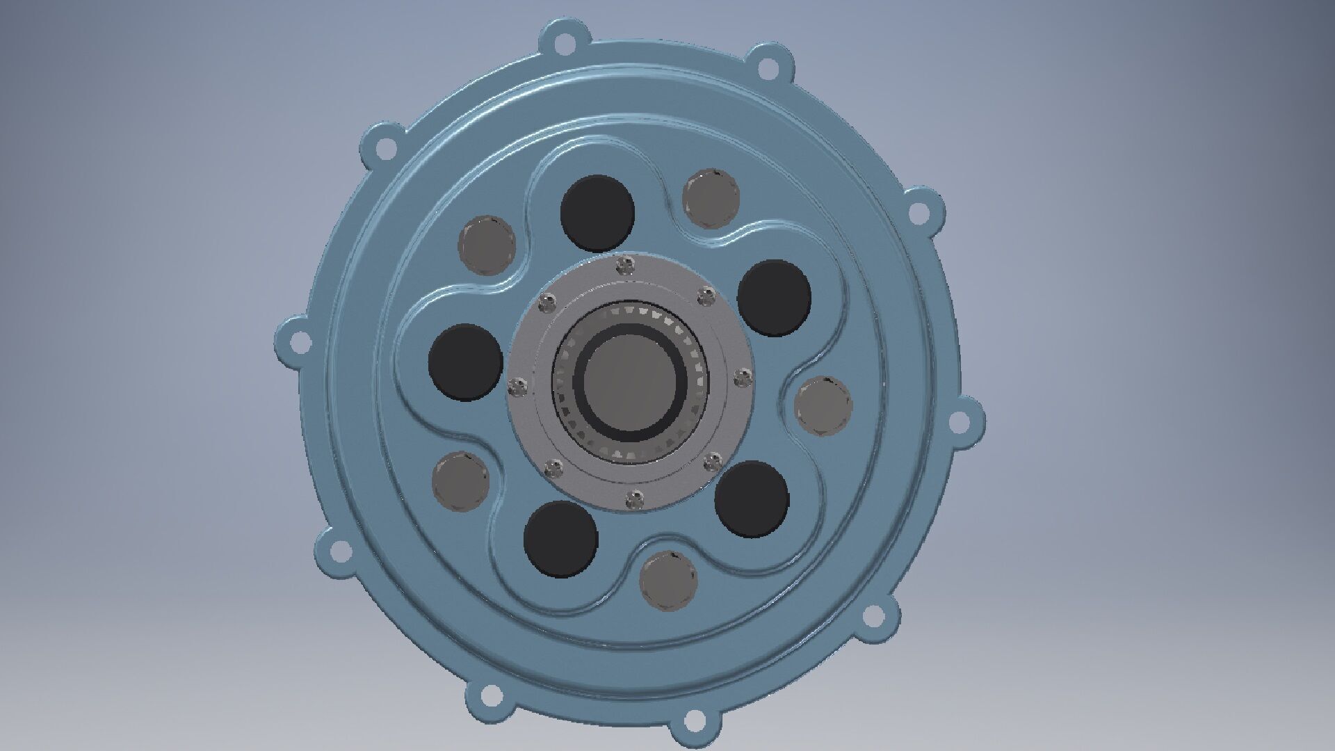 two step planetary gearbox 3d model 3D model_8