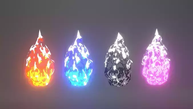 3D Stylized Fire 