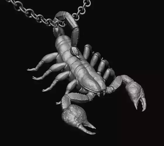Scorpion Pendant 3D print model