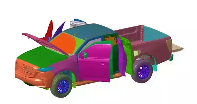 Mazda BT50 FSC 2021 Vehicle 3d scan data 3D model 3D model